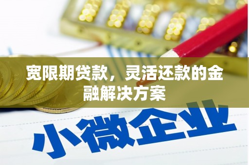 海勃湾宽限期贷款，灵活还款的金融解决方案