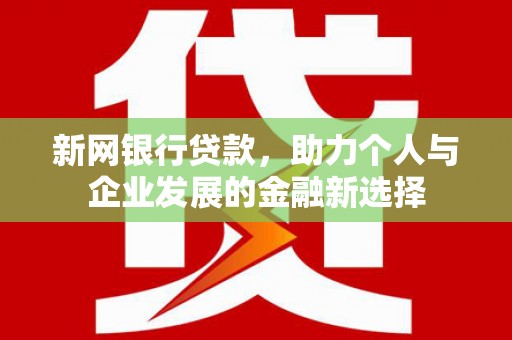 海勃湾新网银行贷款，助力个人与企业发展的金融新选择