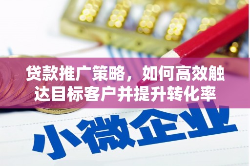 海勃湾贷款推广策略，如何高效触达目标客户并提升转化率