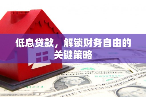 海勃湾低息贷款，解锁财务自由的关键策略