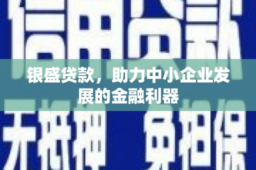 海勃湾银盛贷款，助力中小企业发展的金融利器