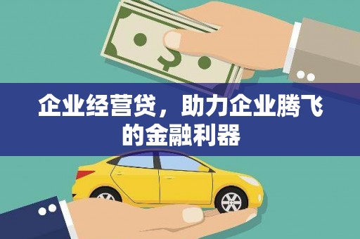 海勃湾企业经营贷，助力企业腾飞的金融利器