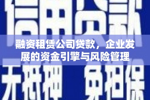海勃湾融资租赁公司贷款，企业发展的资金引擎与风险管理