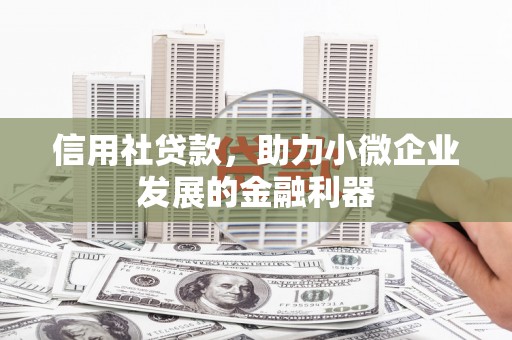海勃湾信用社贷款，助力小微企业发展的金融利器
