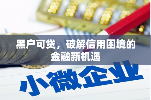 海勃湾黑户可贷，破解信用困境的金融新机遇